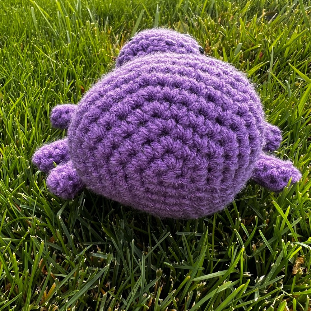Hand Crocheted Lucas the Purple Little Spider Stuffed Animal Halloween Decor! - Picture 7 of 10